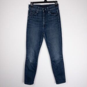 Mother Jeans Womens Size 26 (26x27) Blue Squeeze Play Skinny USA Swooner Ankle
